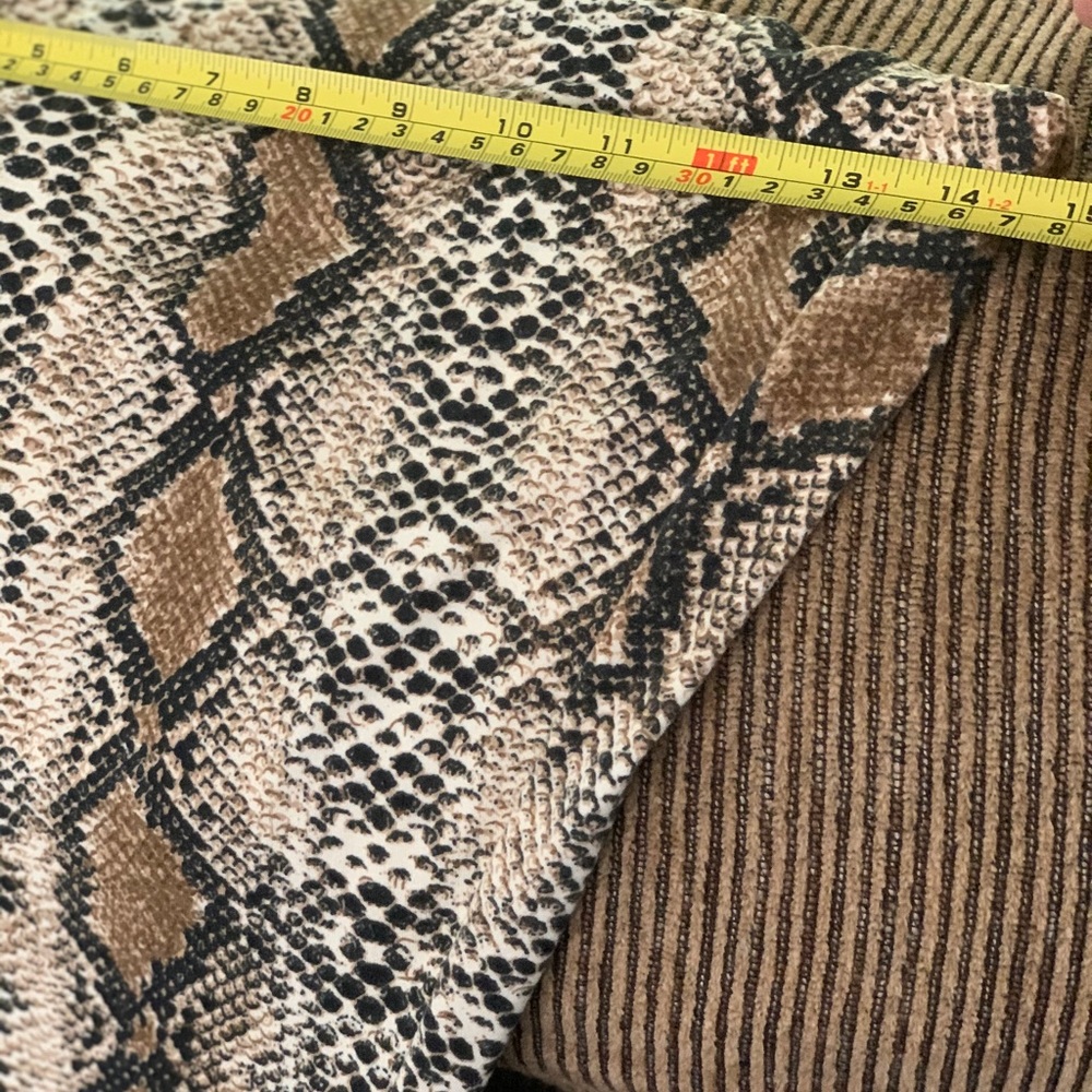 Entro Snakeskin Python Print Flare Bottom Pants - image 7